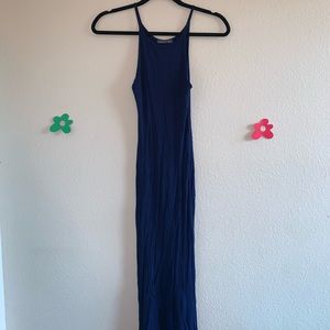 Navy Blue Midi Dress